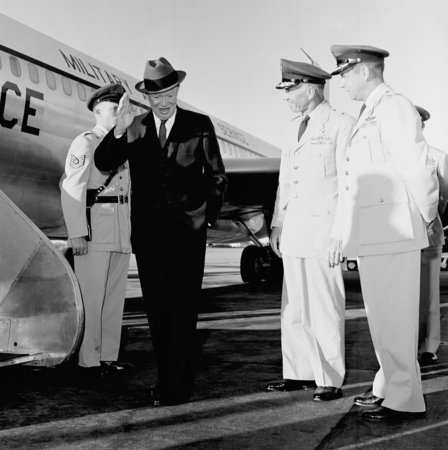 President-Eisenhower-Visits-Ramey-AFB